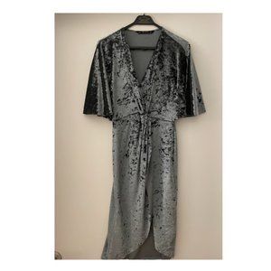 COPY - Velvet Looking blue green dress